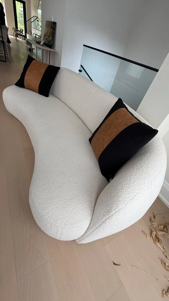 Organic Sofa – Designer Bouclé Sofa | 240 cm - Today $2650 - photo 4