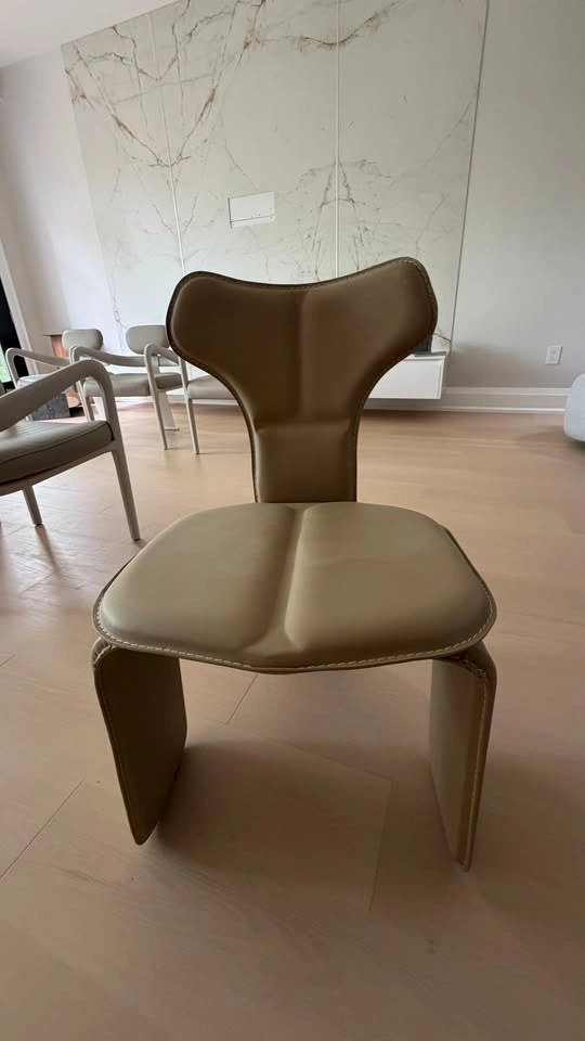 Chair – Natural Leather | Modern Designer Chair - photo 3