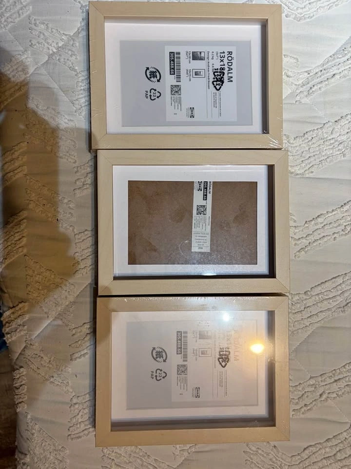 3 IKEA Picture Frames (New)
