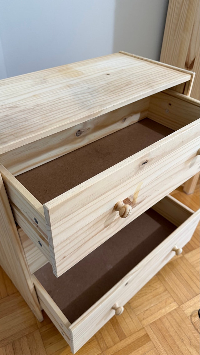 IKEA Pine 3-Drawer Dresser - photo 2