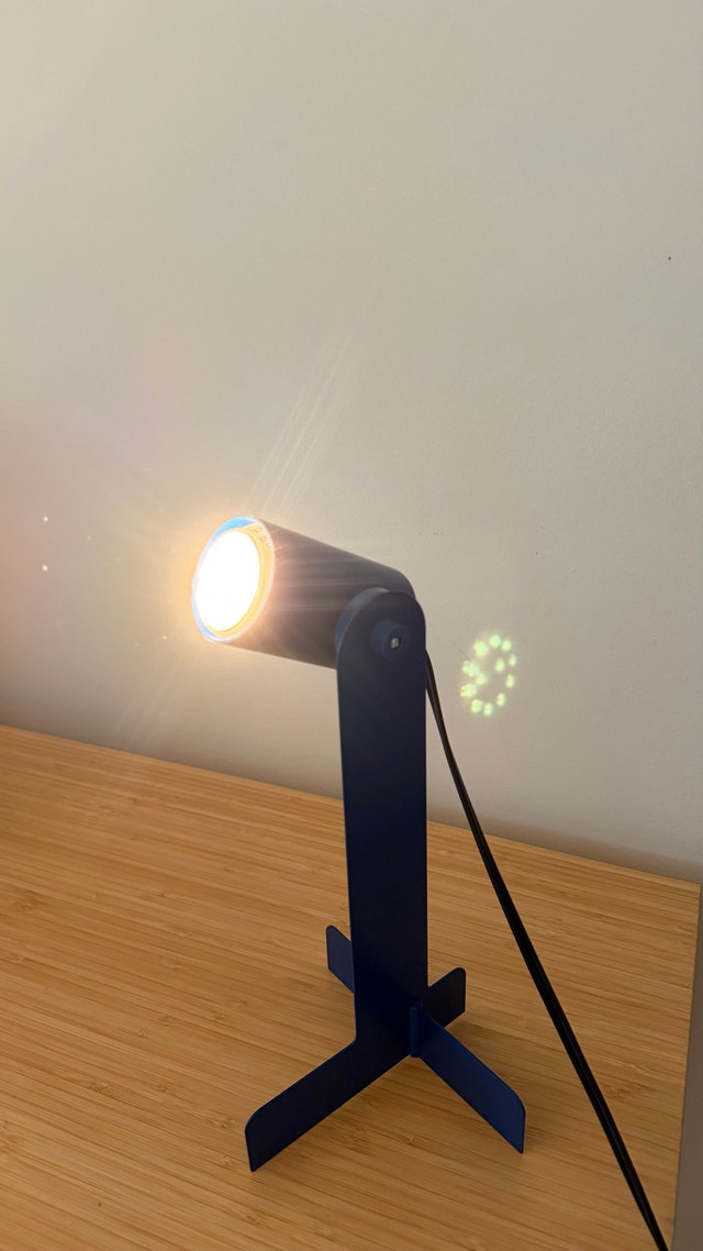 IKEA Minimalist Blue Metal Desk Lamp - photo 3