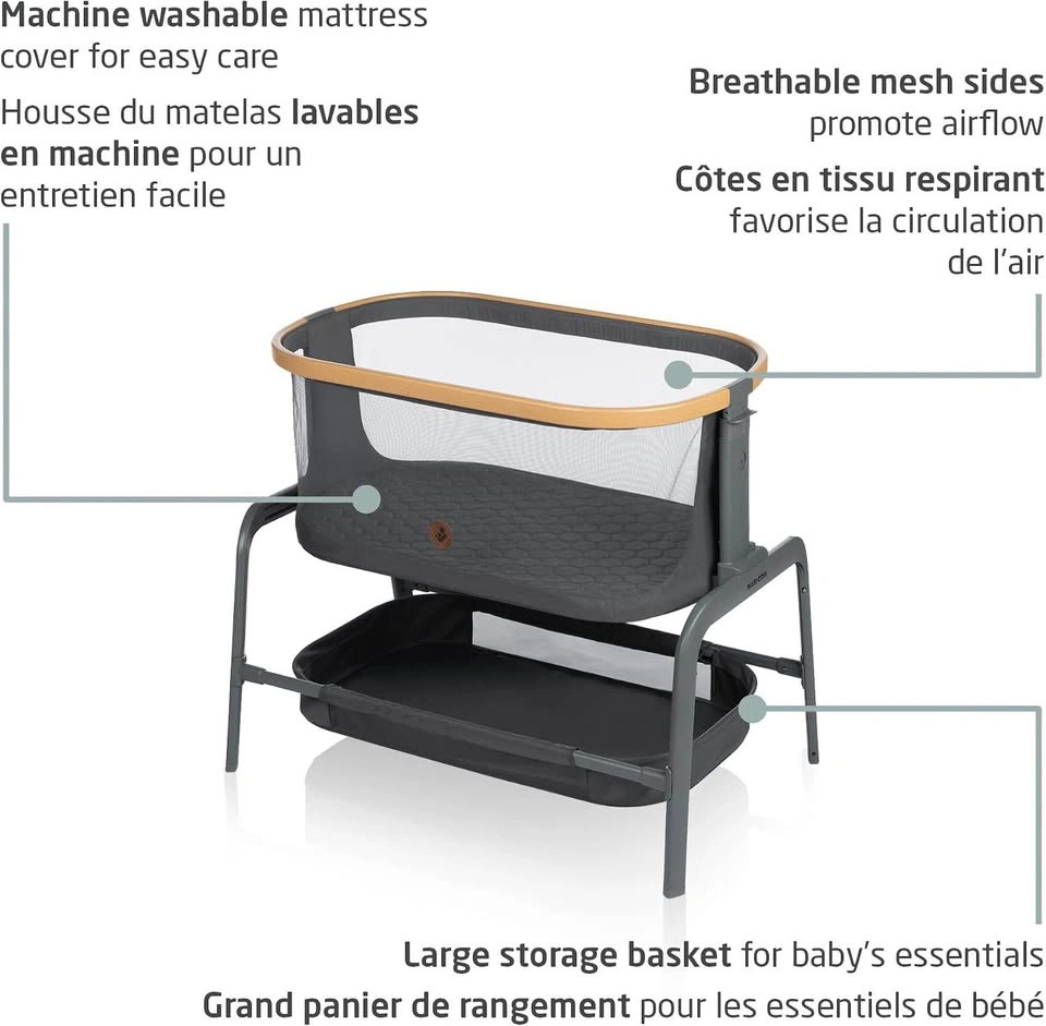 Maxi Cosi Iora Bedside Bassinet, Graphite - photo 5