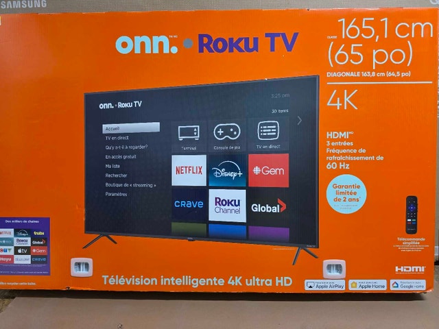 Brand new roku onn smart 4k TV