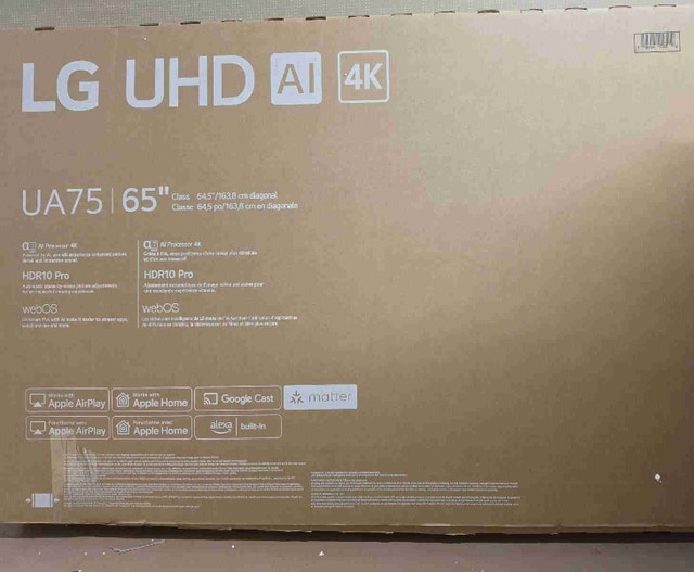 Brand new LG 65 inch smart 4k tv