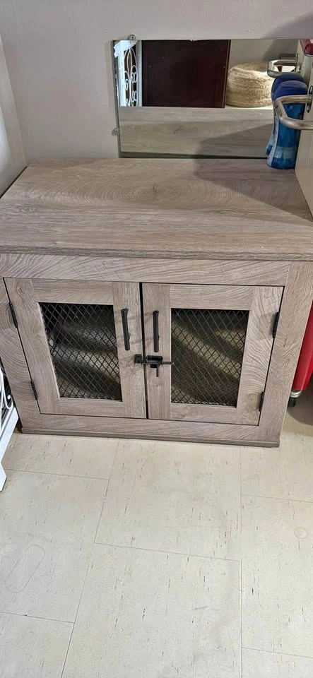Animal cage end table style
