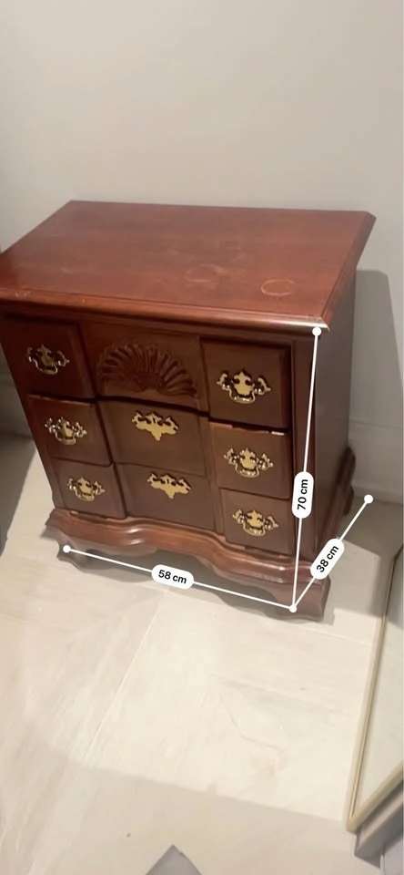Set of 2 Chippendale Style Night Stands - photo 3