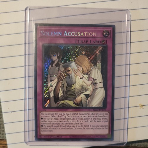 Solemn Accusation (BLZD-EN079) - Secret Rare - 1st Edition