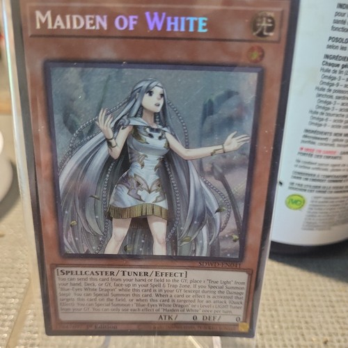 YUGIOH Secret Rare Maiden Of White SDWD-EN041 1st Edition sealed - photo 2