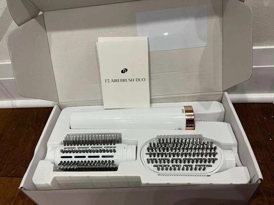 T3 AireBrush Duo Interchangeable Hot Air Blow Dry Brush - photo 5