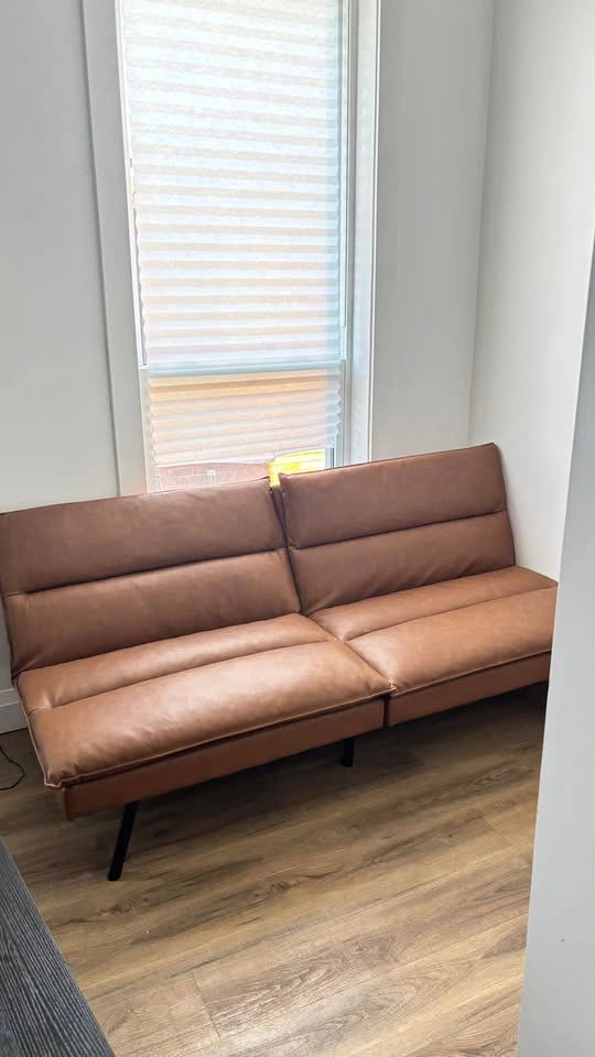 Mainstays Pillow Top Futon - camel brown - photo 2