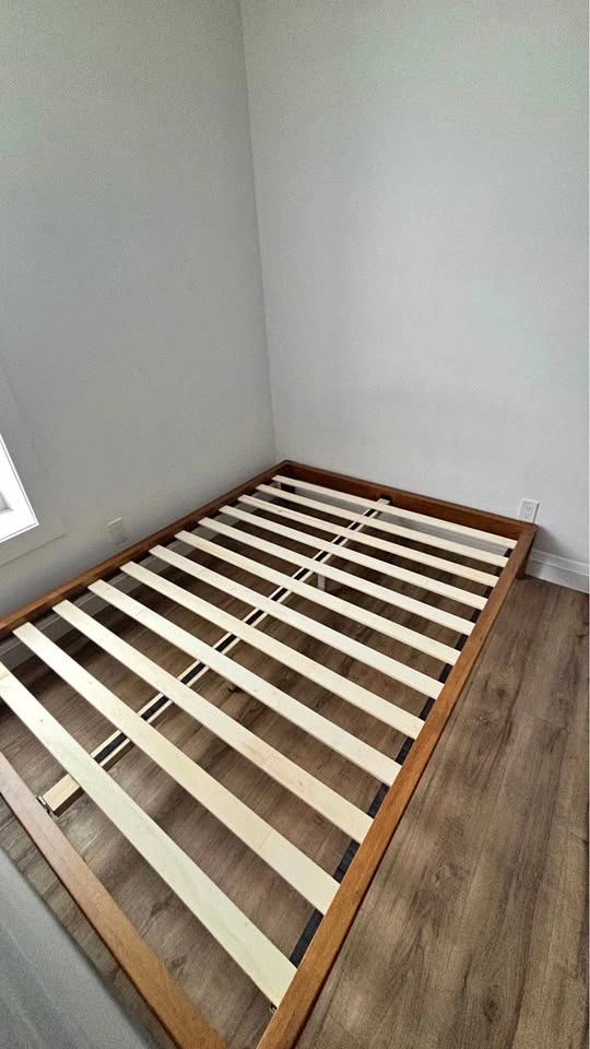 Structube BENA Mid-Century Modern Double Bed Frame – Like New!