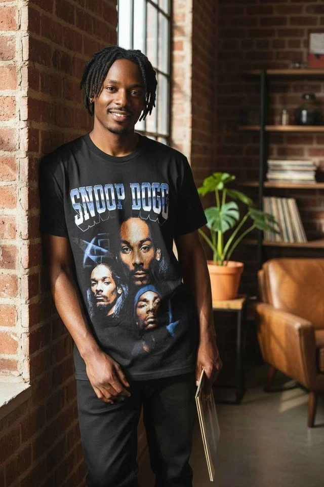 Snoop Dogg Death Row Records Rap Tee Vintage Style Hip Hop Graph - photo 2