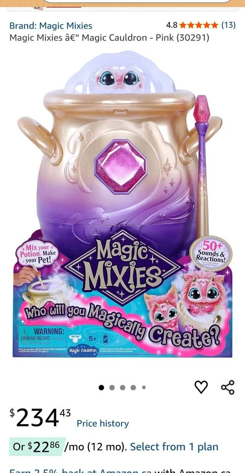 Magic Mixies Magic Cauldron Interactive Plush Creation Set