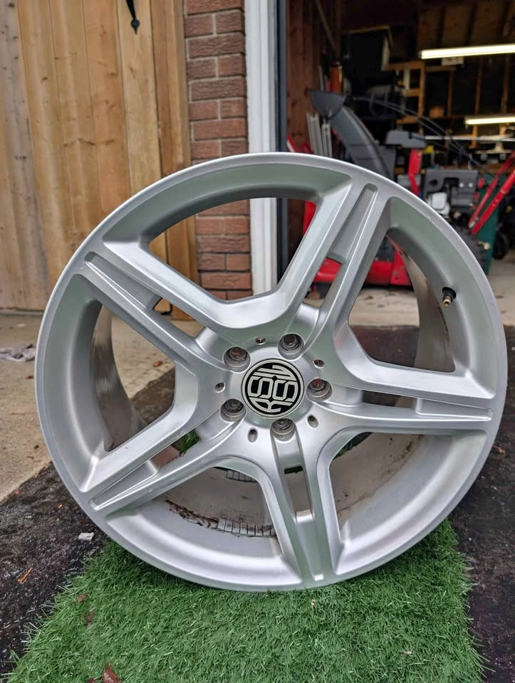 19" Silver Alloy Wheels Set of 4 – 5x112 – Fits Mercedes Audi