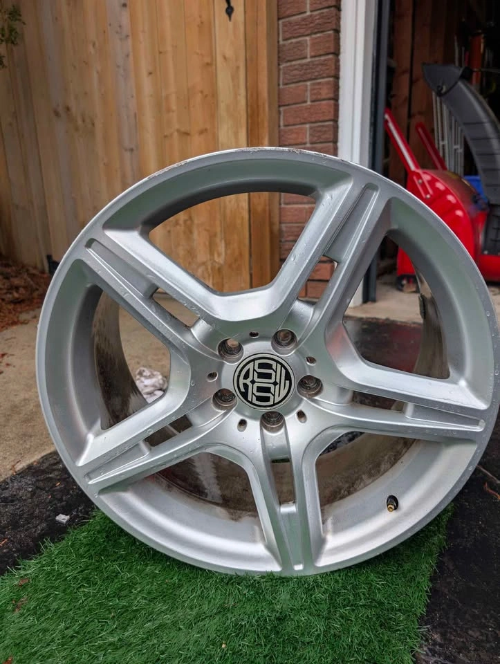 19" Silver Alloy Wheels Set of 4 – 5x112 – Fits Mercedes Audi - photo 3