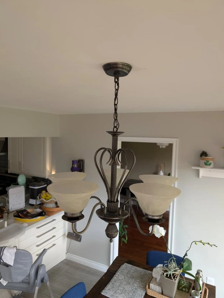 5-Light Bronze Chandelier – Dining Room / Kitchen - photo 5