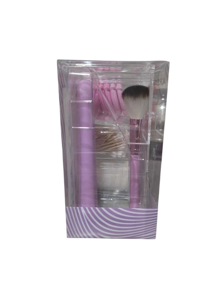 Adrienne Vittadini Pink Beauty Set – Makeup Brushes, Triangle Pu - photo 5