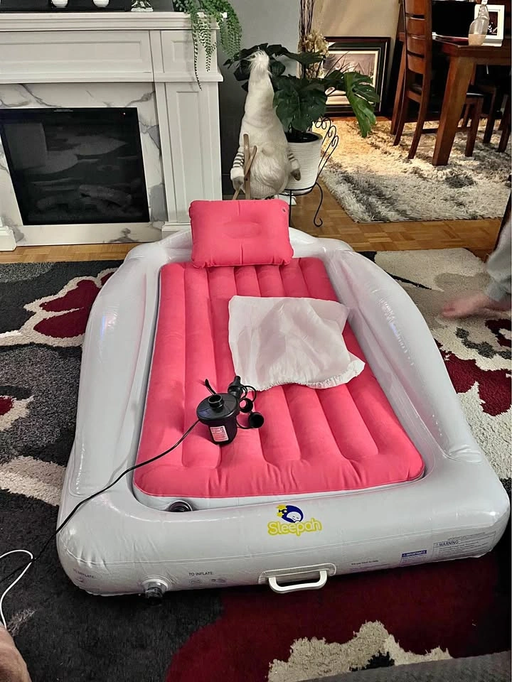 Sleepah Inflatable Toddler Bed – Pink – BRAND NEW – With Electri