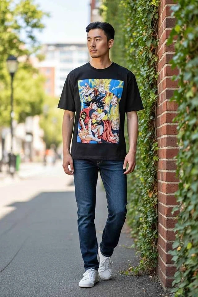 Dragon Ball Z Goku Super Saiyan Graphic Tee Black Medium