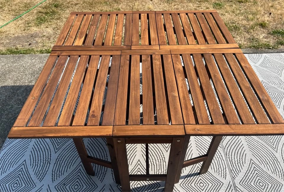 2x IKEA ÄPPLARÖ Gateleg Tables - Excellent Condition - photo 2
