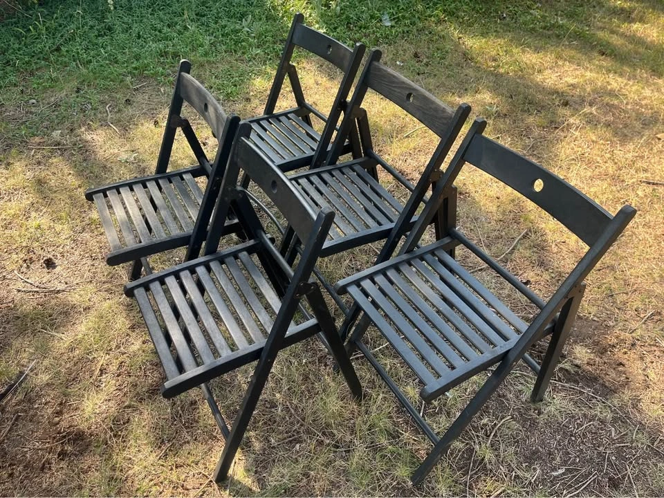 5 IKEA "Frösvi" Folding Chairs - photo 2