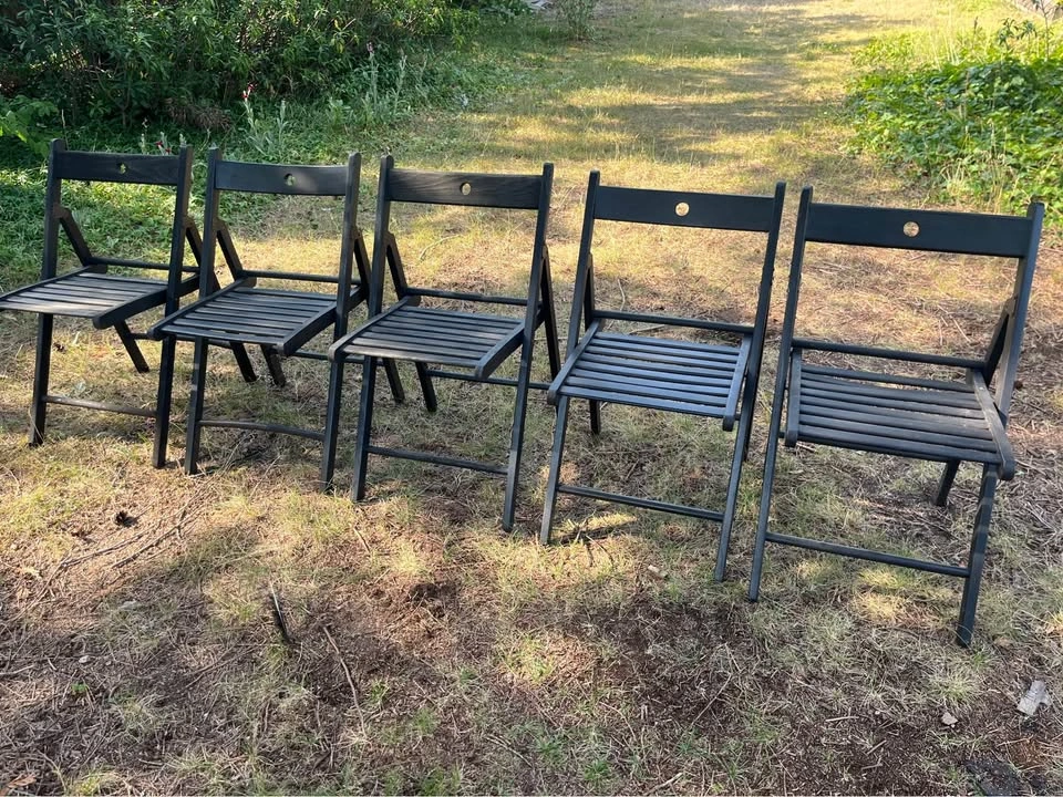 5 IKEA "Frösvi" Folding Chairs - photo 3