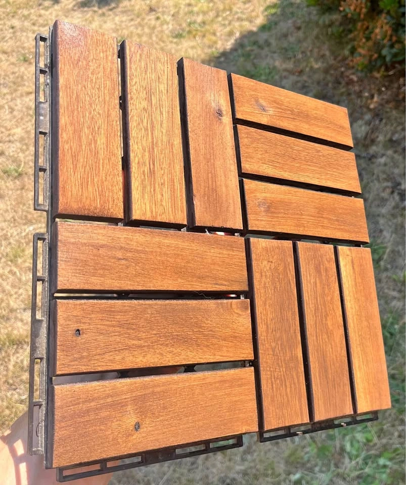 IKEA RUNNEN Acacia Deck Tiles – $3 Each