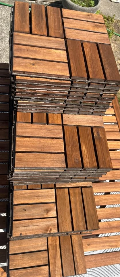 IKEA RUNNEN Acacia Deck Tiles – $3 Each - photo 3
