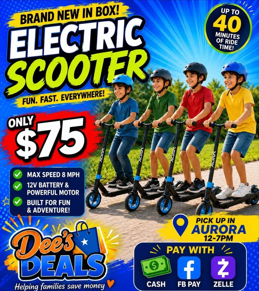 Electric Scooter BRAND NEW IN BOX ONLY $75 (retail $149) - photo 2