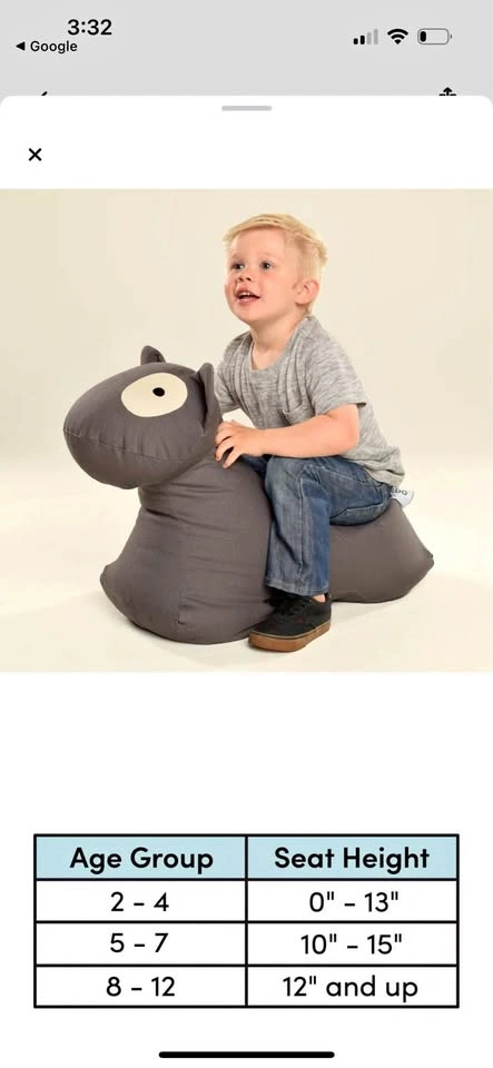 Yogibo Dog Mate Kids Riding Chair