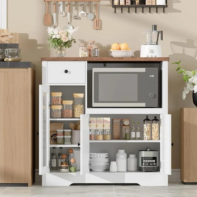 Unboxed Microwave Cabinet (New)