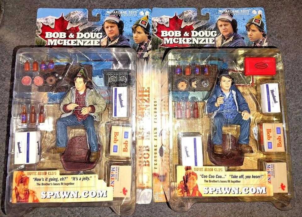McFarlane Toys Talking Bob & Doug McKenzie action figures