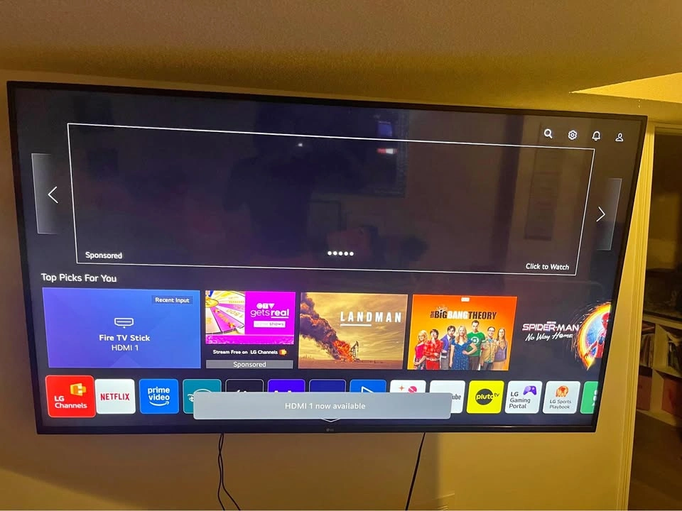 65 LG Smart TV