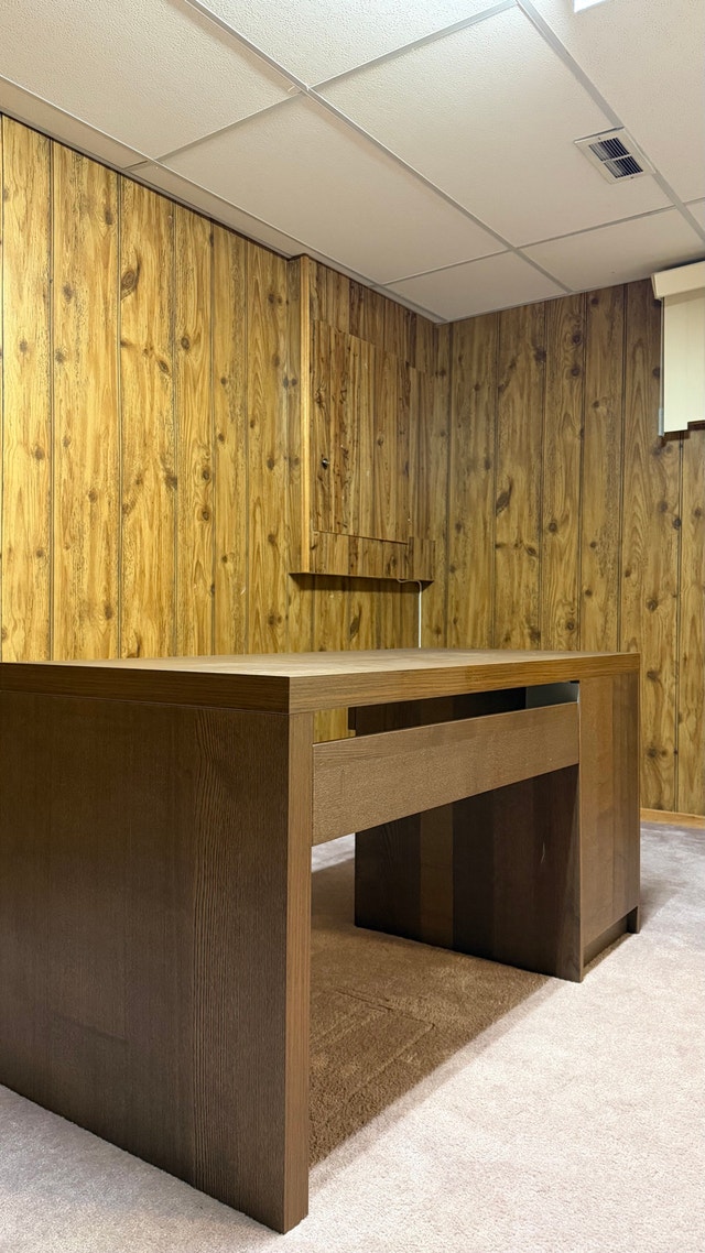 Dark Wood Desk