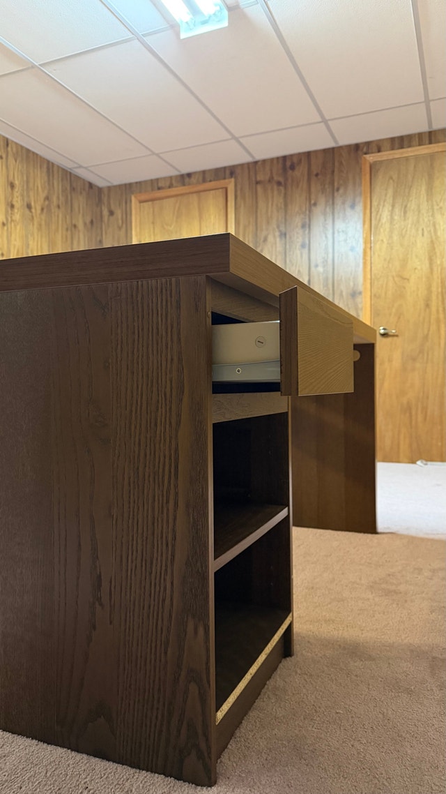 Dark Wood Desk - photo 5