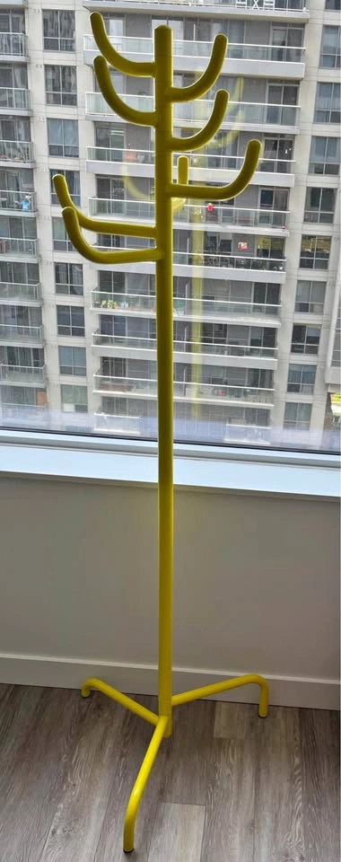 Ikea Hat and coat stand, yellow, 175 cm (68 7/8 ")