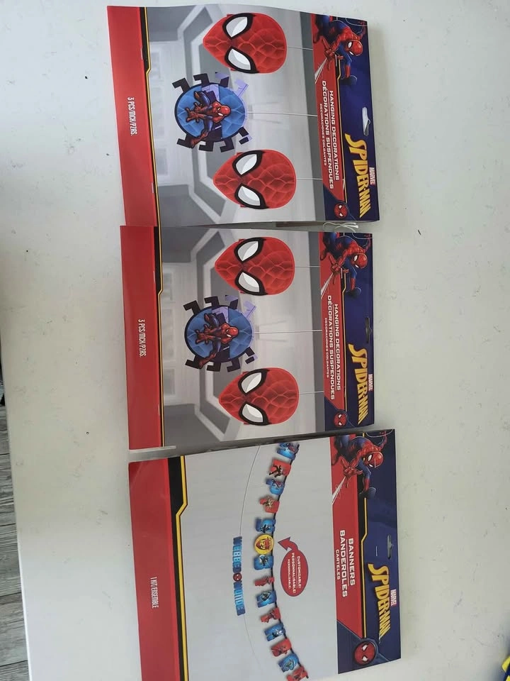 Spiderman birthday decorations