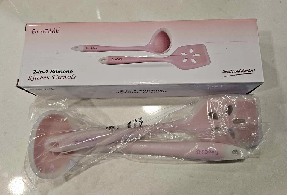EuroCook Silicone Kitchen Utensils 2-in-1 Set