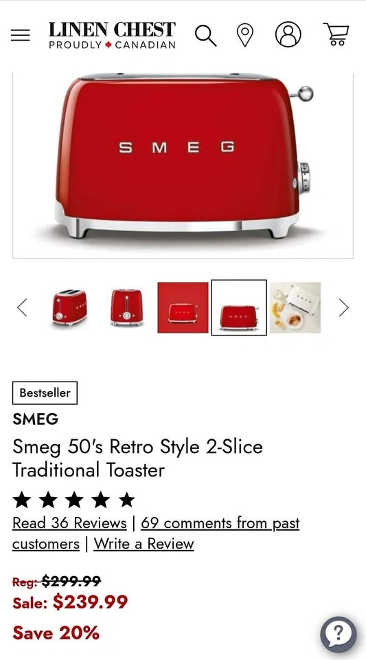 SMEG Toaster