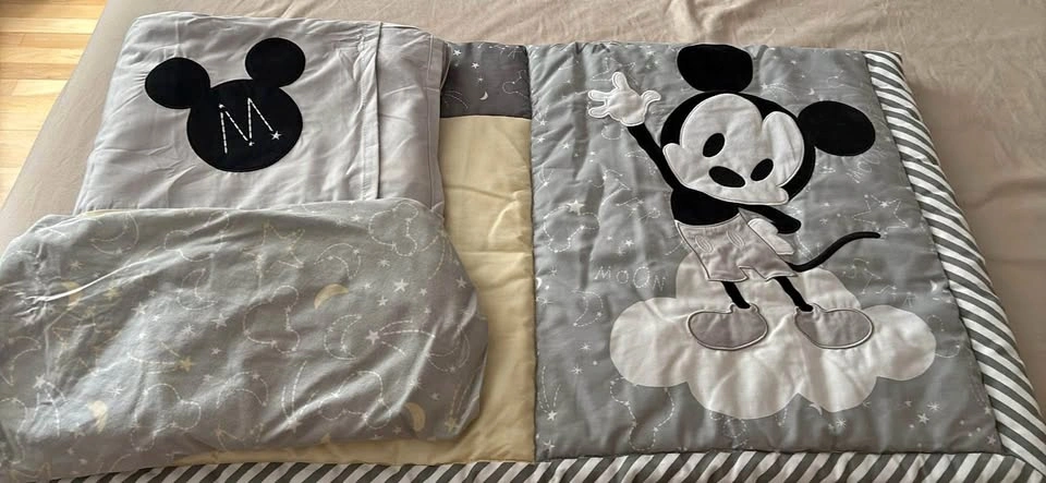 Lamb and Ivy baby Mickey crib set