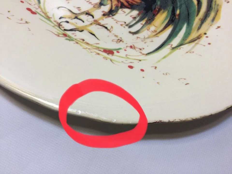 Vintage Large Sur La Table Italian Ceramic Rooster Plate image indicator(5)