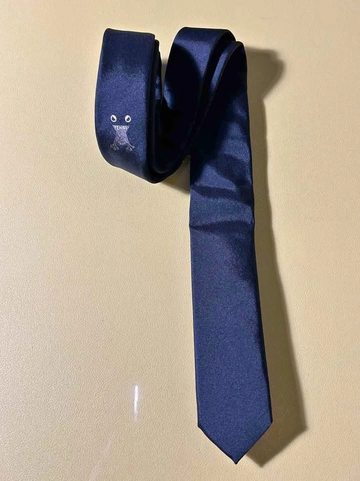 Fendi Monster Bugs Blue Tie