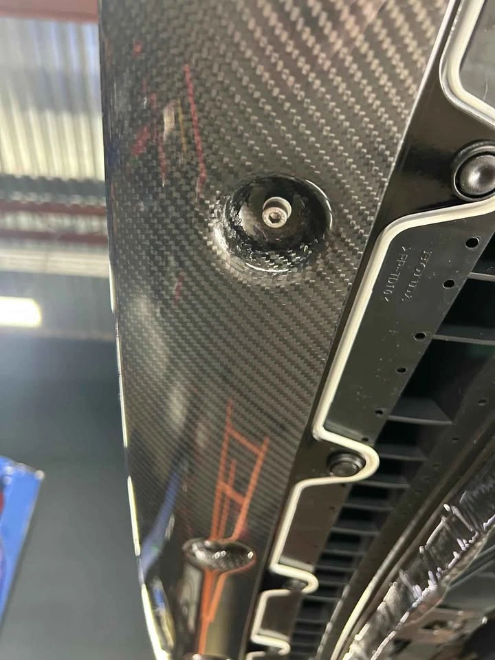 Honda Civic Type-R CARBON FIBER FRONT BUMPER LIP SPLITTER - photo 4