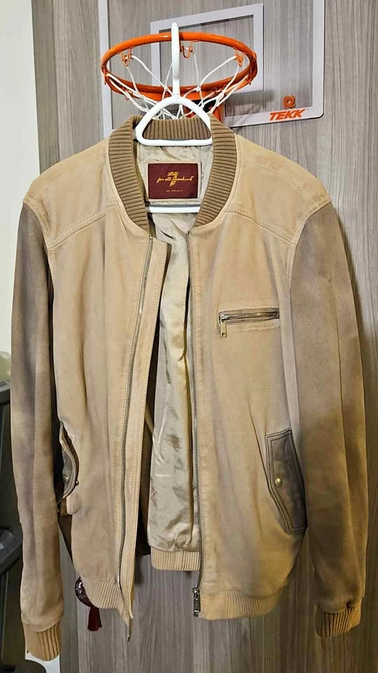 7 for all mankind Lamb Leather Bomber Jacket