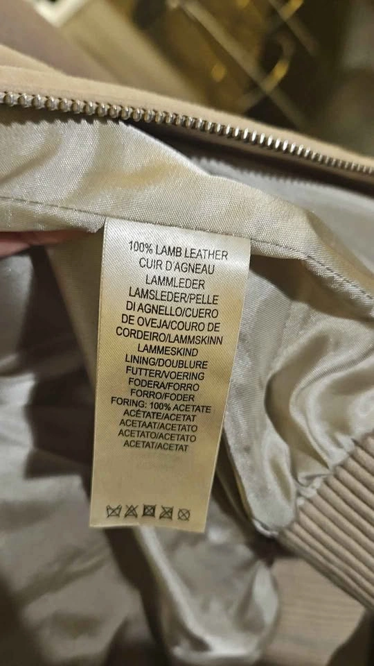 7 for all mankind Lamb Leather Bomber Jacket - photo 3