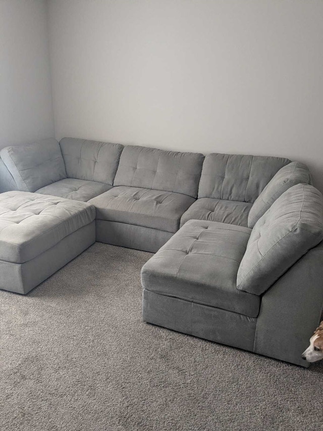 Modular Grey Sectional Sofa