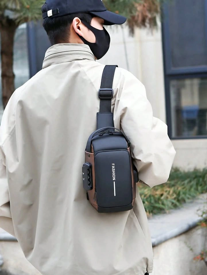 Anti-Theft Sling Bag with USB Charging Port