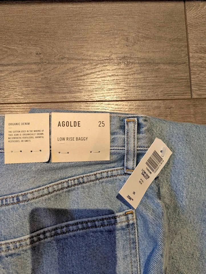 AGOLDE Low Rise Baggy Jeans Size 25 New