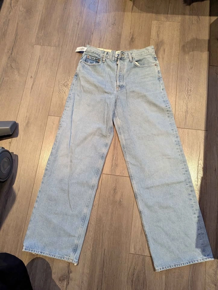 AGOLDE Low Rise Baggy Jeans Size 25 New - photo 2
