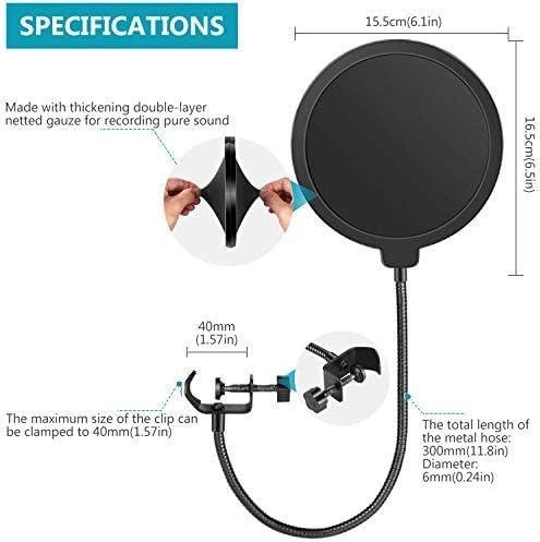 Neewer Microphone Pop Filter - photo 3
